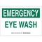 Brady Emergency, Eye Wash, 10" W x 7" H, Rectangle, Polyester, 83726 83726 - alternate 1